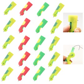 TAIHOBO Needle Threaders, Automatic Needle Threader DIY Embroidery, 20PCS Sewing Machine Needle Threader, Sewing Needle Threader Reusable, Siutable for Stitch Craft(Random Colours)