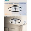 LEDIARY Ceiling Fans with Lights and Remote, 20'' Low Profile