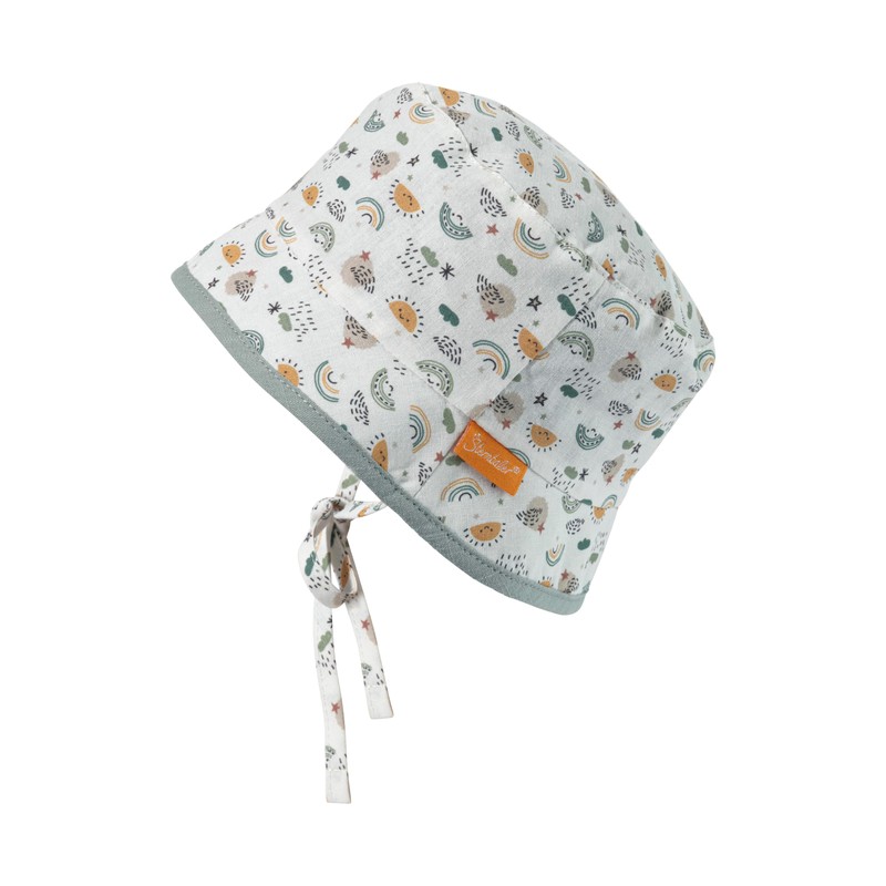 Sterntaler Unisex Reversible Bucket Hat Rainbow, Stone Green