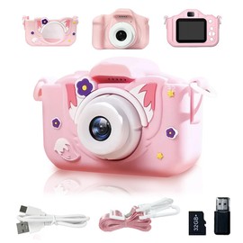 First.B Kids Camera, 48 Megapixels, Japanese Genuine Product, 32 GB Kids Camera, Toy Camera, Digital Camera, Children's Camera, Elementary School Student, Kids Camera, Kids Toy Camera, Children (Fox)