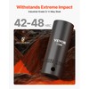 VEVOR Impact Socket Set, 26pcs x 1/2inch Metric 10mm-36mm Impact