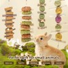 HPAWHOMEPART 4PCS Bunny Chew Toys,Rabbit Chew Toys Apple Wood Grass