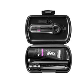 Set de cepillos de dientes de viaje Curaprox: para blanquear tus dientes dondequiera que estés | Edición Black is White | Incluye pasta de dientes, cepillo de dientes y cepillos interdentales