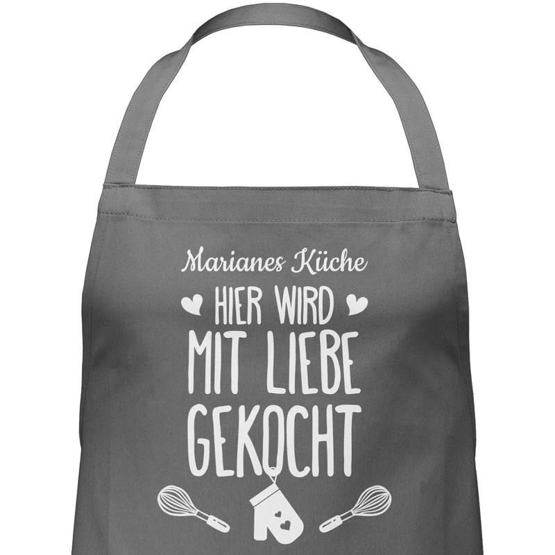 Geschenk mit Namen personalisiert by Shirtracer - Apron - Cooking