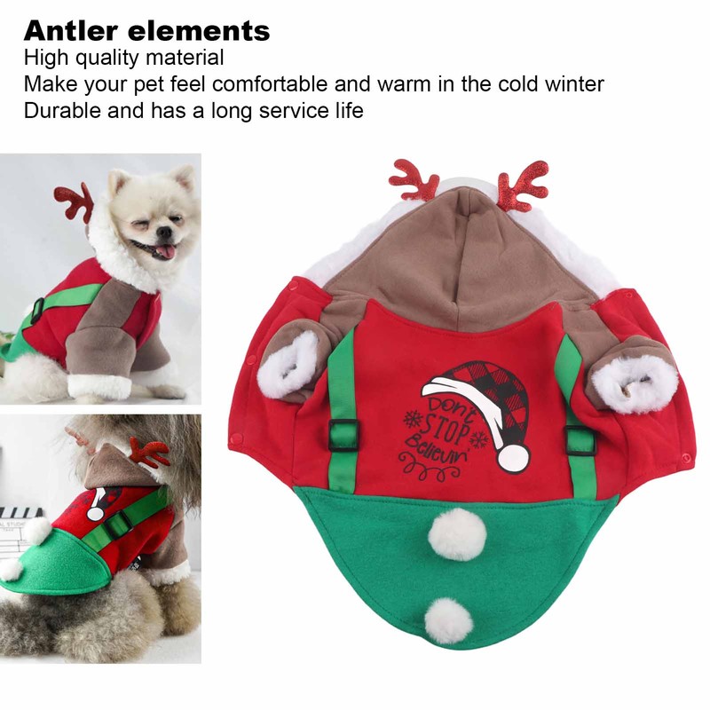 Pet Christmas Costume Autumn and Winter Seasons Cute Deer Costumes