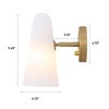 BAODEN Rotatable Frosted Milk White Glass Wall Sconces Lighting Modern