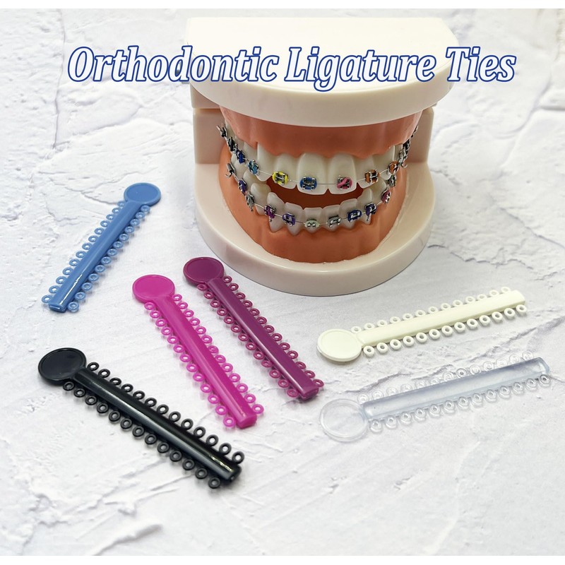Pack of 1040 Orthodontic Ligature Bands, Braces, Rubber Bands, O-Ring,