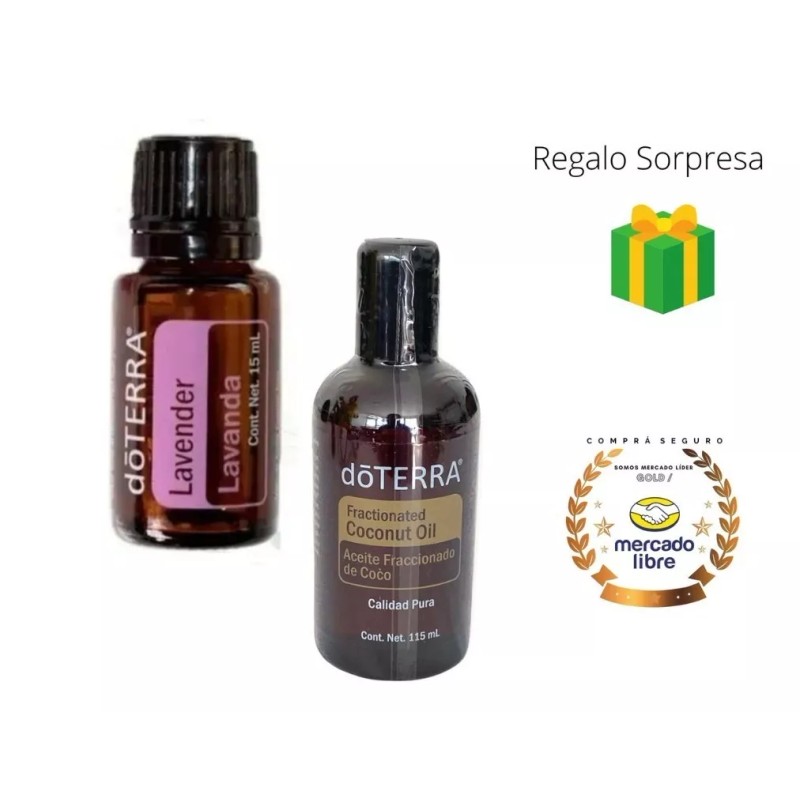 Doterra Lavanda 15ml + Aceite Fraccionado De Coco Doterra
