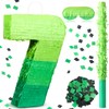 WinnerWhy Number Piñata Decorations 16 Inch Gradient Green Number Piñata