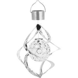 GFYWZ Wind Spinner Light Solar Garden Hanging Wind Chime Spiral Lamp Colour Changing LED Style1,for Garden Decoration