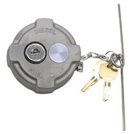 FIQAPJ 2 3/8" Locking Diesel Fuel Cap Compatible with 2002 and Up Freightliner M2 Small Semi Box Trucks, With Rubber Seal Ring Safety Chain and 2 Keys, Replace# FTA-C-13