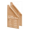 KINLINK 6x12 Plexiglass Sheets 1/8 inch Thick, 3mm Clear Cast