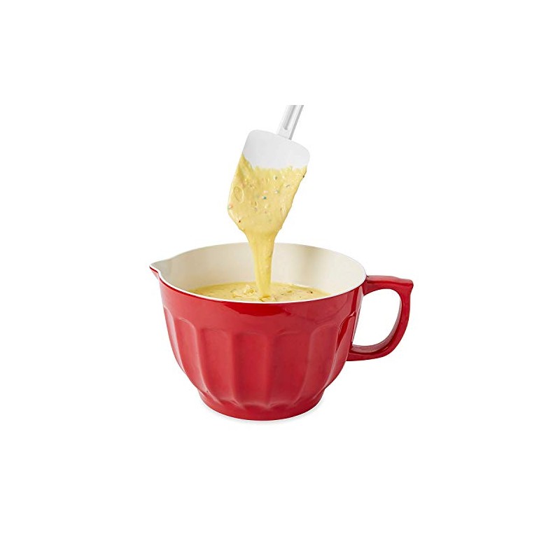 Rubbermaid Commercial Spoon-Shaped Spatula, 13 1/2 in, White - Includes