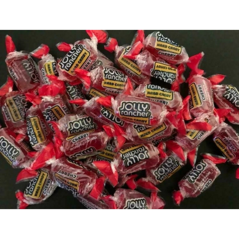 Jolly Rancher "CHERRY" Flavored Hard Candy- BULK CANDY- 50 Pieces