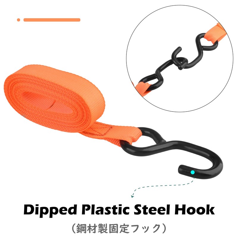 TRIWONDER Ratchet Tie Down Straps Heavy Duty Lashing Straps Cargo