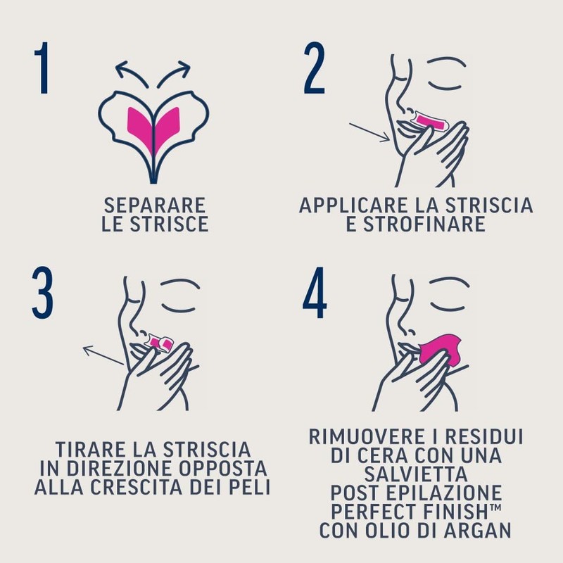 Veet Expert Strisce Viso Pelli Normali, 12 strisce