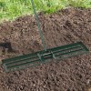 Heavy Duty 46 Inch Lawn Leveling Rake Steel Tines Garden
