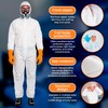 Amazing Supply, AMAZING Disposable Coveralls. Pack of 5 White 4XLarge