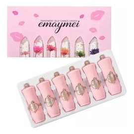Q Beleza Brilhante Flor Cristal Jelly Batom Magic Temperatur