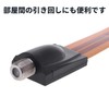 Audio Fan Coaxial Cable Flat Type F Type (Female) to