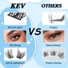 KevKev Lash Clusters 192 Pcs Individual Lashes Cluster Lashes Mixed