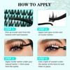 Lash Clusters Manga 140Pcs Eyelash Cluster Wet Look Ultra-Thin Lash