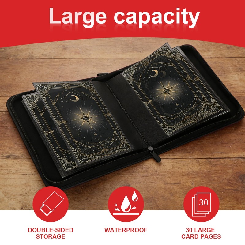 Hipoocok Jumbo Card Binder, Holds 60 Pockets (5.9x8.1 Inch) XL