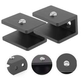 COHEALI 8Pcs Heavy Duty Glass Shelf Support Brackets for Floating Shelves Durable Wall Mounted Clips for Bathroom Kitchen and Living Room Sleek Design and Easy Installation