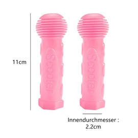 GERUI Kids Bicycle Handlebars, 2 Pair Non-Slip Soft Rubber Handlebar Bicycle Handlebar for Bicycle/Mountain Bike/Road Bike (Pink)