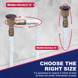 Cholila Insulated Backflow Preventer Cover - 40"W x 36"H for Winter Pipe Freeze Protection - Sprinkler Cover with 7 Layers Fabric Double Wall Insulation