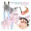 Sliverdew Nail Art Clean Up Brush, 2 Cepillos De Limpieza