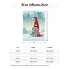 Christmas Gnomes Throw Blanket, Xmas Gifts 320GSM Blanket, Fluffy Cozy