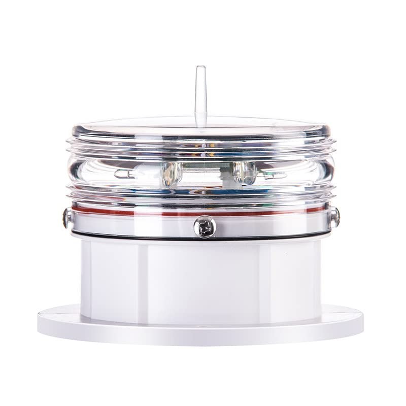 Solar Dock Warning Light 360 Degree - Super Bright Waterproof
