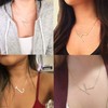Women Gifts Sideways Alphabet Initial Letter Necklace Jewelry for Womens