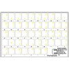 Hindi Keyboard Sticker with Yellow Lettering ON Clear Transparent Background