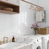 FunStick White Peel and Stick Backsplash for Kitchen Wall Tiles