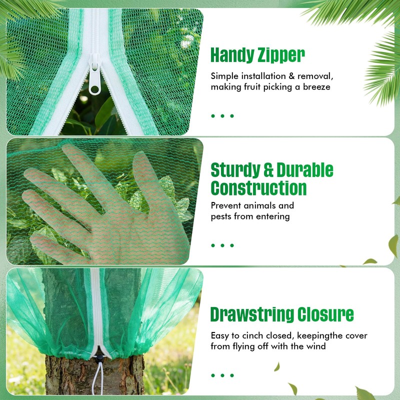 Ribbonlic 20W x 20L Ft Extra Large Fruit Tree Netting