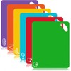 Kitchen Chopping Board Set of 6, Plastic Flexible Cutting Board