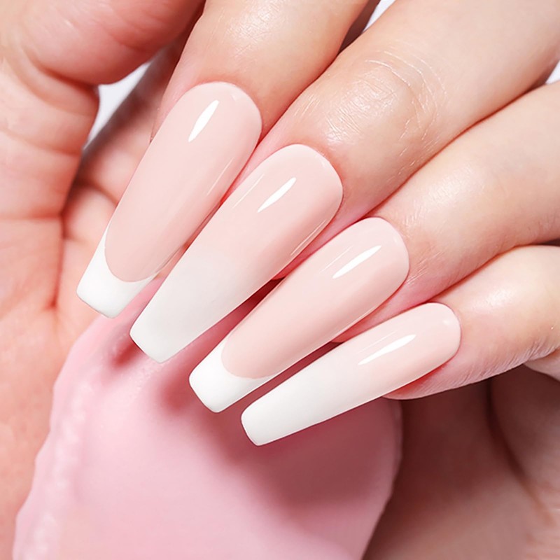 Light Pink Nail Builder Gel Nail Extension Clear Coffee Nail