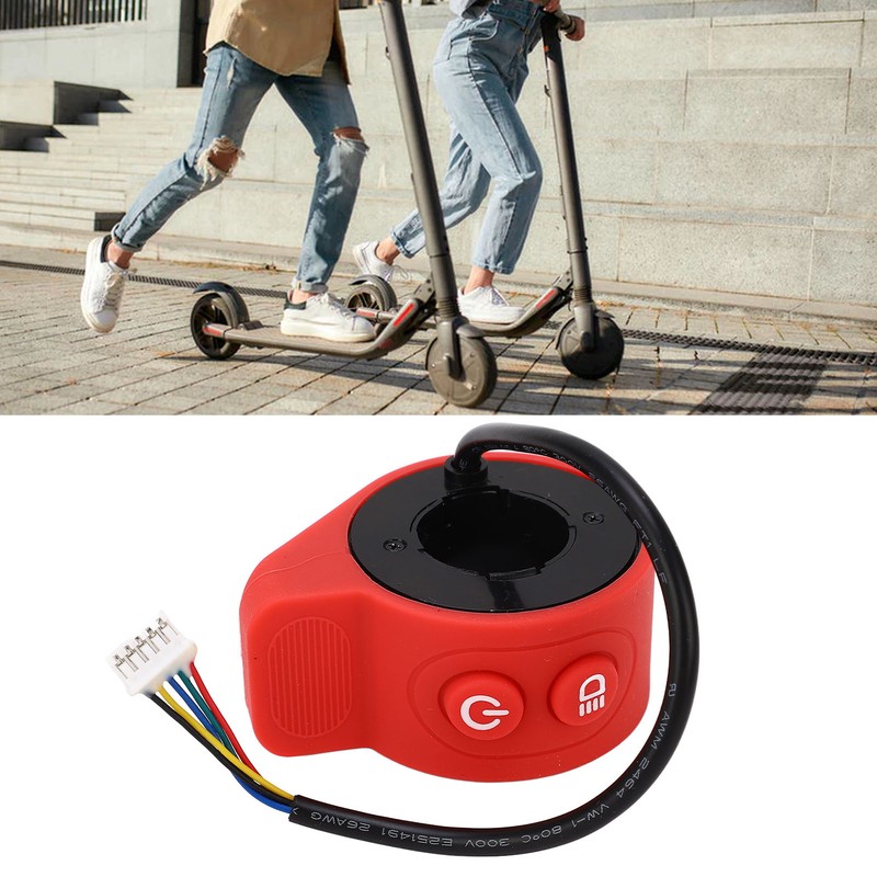 Throttle Accelerator Electric Scooter Finger Throttle Accessories Replacement Part Red