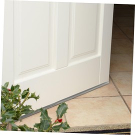 FUNOMOCYA Door Draft Stopper Noise Blocker Strip Under Door Draft Blocker for Home Easy Install Wave Bottom Small Size Grey