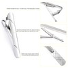 Kcmell Tie Clip for Men, 4 Pcs Men's Tie Clips