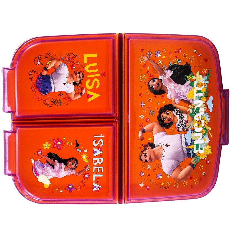 Zawadi Global Encanto Kids Childrens Multi Compartment Rectangular School Travel
