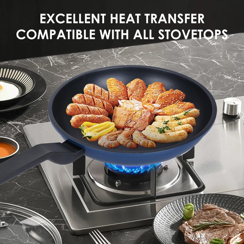 Nonstick Frying Pan Skillet,8 Inch Frying Pan Skillet,Egg pans,Omelette Pan,PFOA