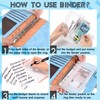 HAKPNEW 30Pcs Budget Binder with Calculator, A6 Leather Money Saving
