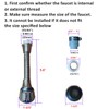 Flexible Faucet Sprayer Attachment 360 ° Kitchen Sink Aerator Extender