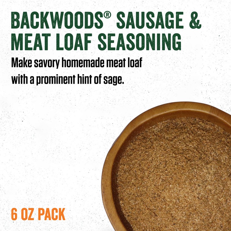 LEM Products Backwoods Sausage and Meatloaf Seasoning, Ideal for Wild
