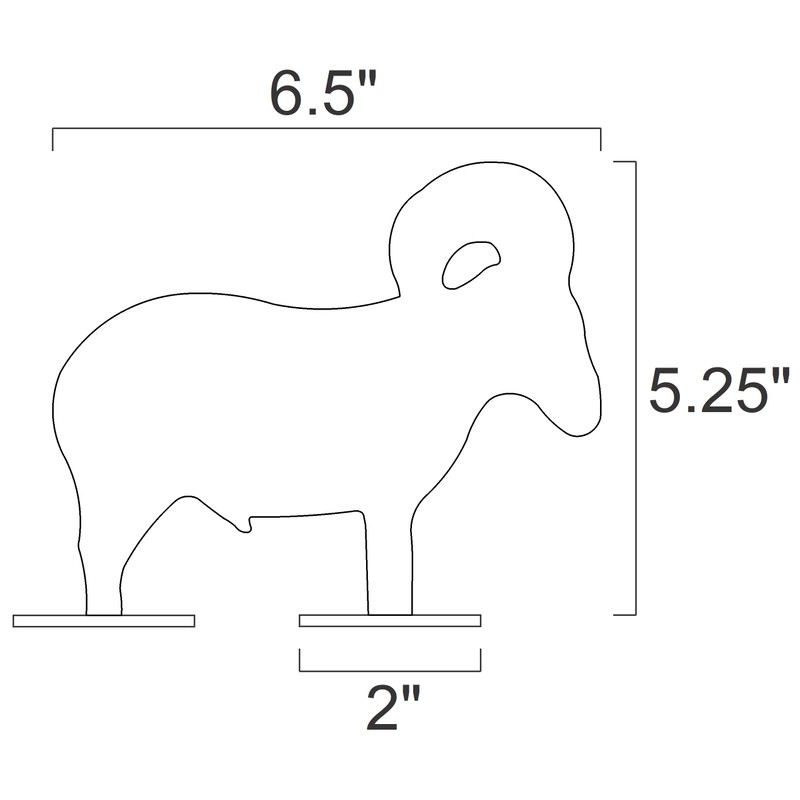 Magnum Target 1/5 Scale NRA/IHMSA .22LR Rim-fire Small Bore Animal