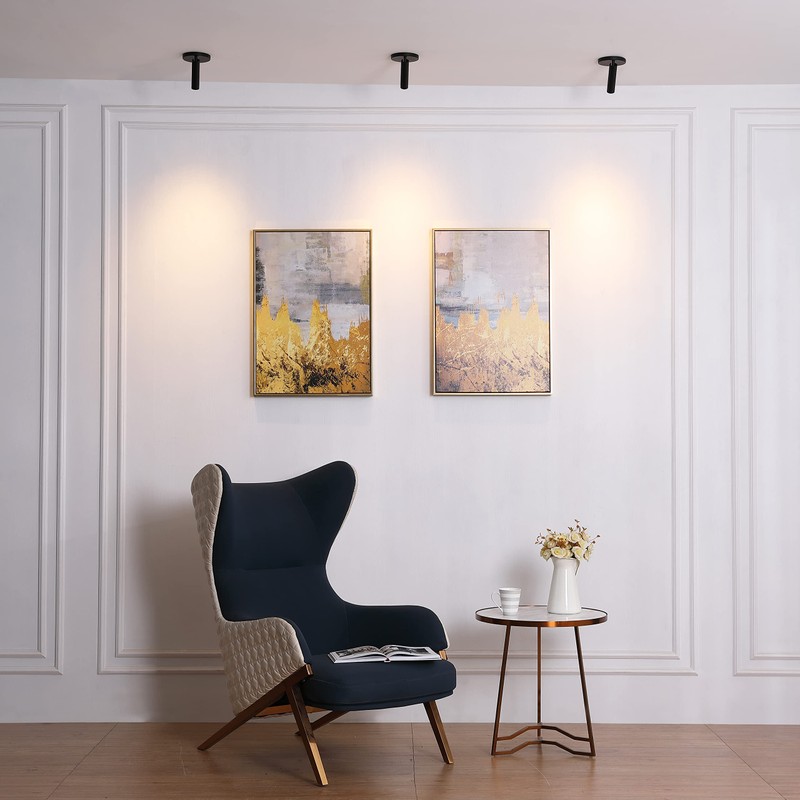 VidaLite Modern LED Surface Pinhole Monopoint Sconce, 180° Rotatable Flush