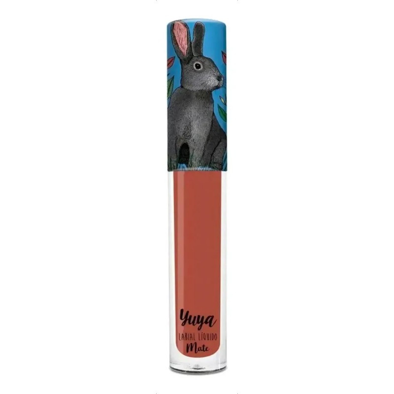 Labial Líquido Mate Yuya Color Quédate Coral Claro Larga Duración
